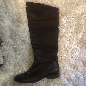 Coach brown leather riding boots